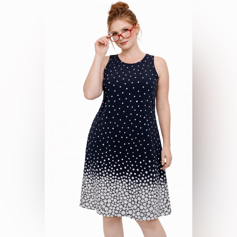 Size large 21” ptp Studio One. Navy  A-Line Knee-Length Skirt